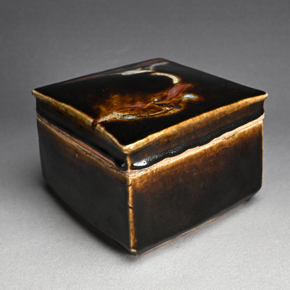 Ceramic Box by Legendary Potter ー河井 寛次郎 “草繪筥”