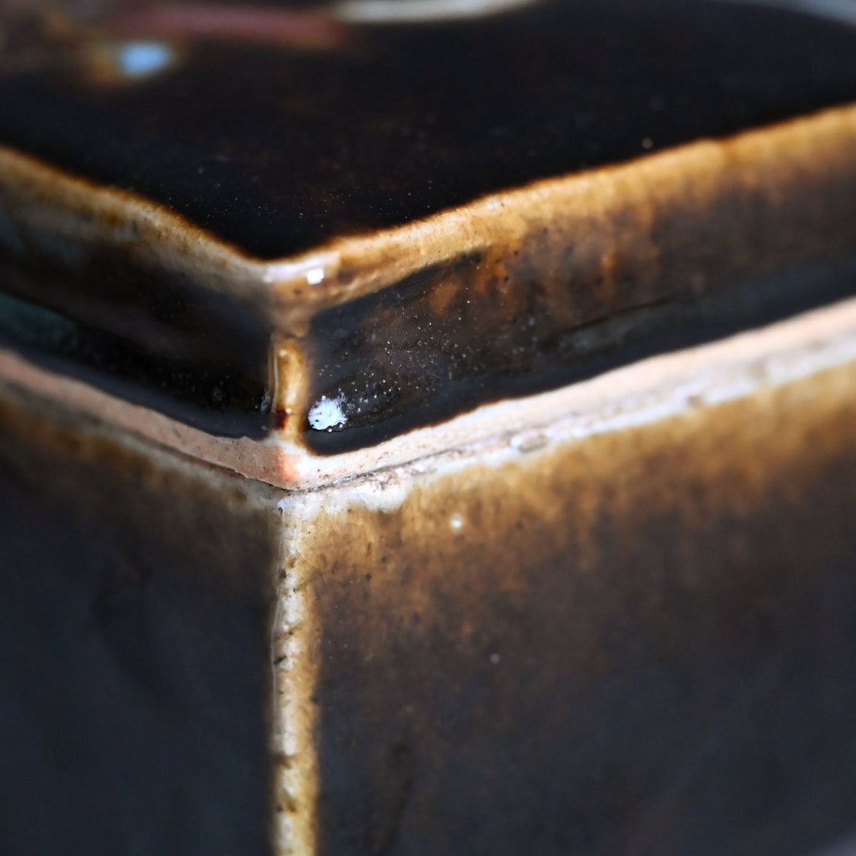 Ceramic Box by Legendary Potter ー河井 寛次郎 “草繪筥”