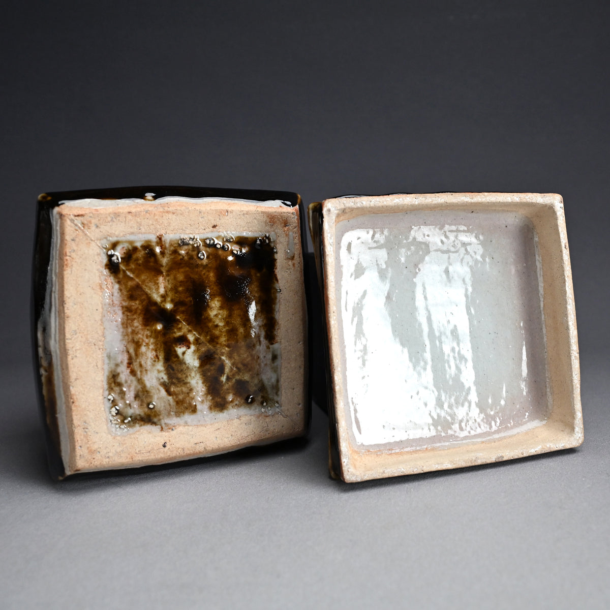Ceramic Box by Legendary Potter ー河井 寛次郎 “草繪筥”