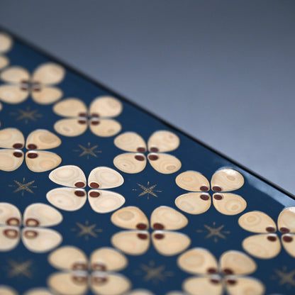 LNT Carved Lacquer Tray ー音丸 耕堂 “彫漆華文 菓子盆”