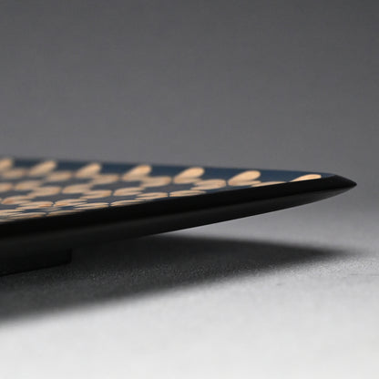LNT Carved Lacquer Tray ー音丸 耕堂 “彫漆華文 菓子盆”