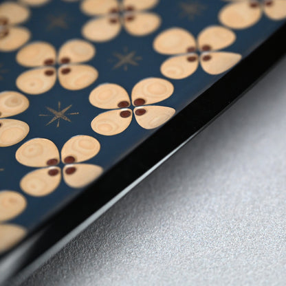 LNT Carved Lacquer Tray ー音丸 耕堂 “彫漆華文 菓子盆”