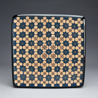 LNT Carved Lacquer Tray ー音丸 耕堂 “彫漆華文 菓子盆”