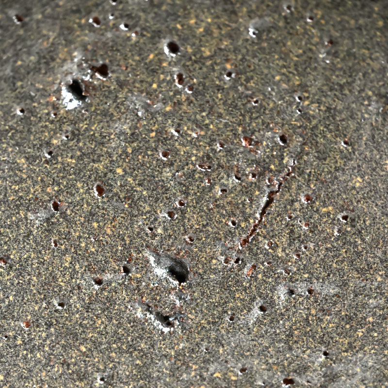 Metal-glazed Earthen Plate ー八木 一夫 “鉄釉 皿”