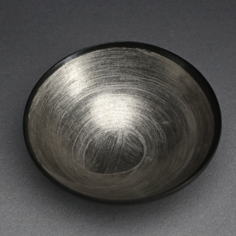 Silver Glazed Chawan Tea Bowl ー森野 泰明 “白銀彩 茶碗”