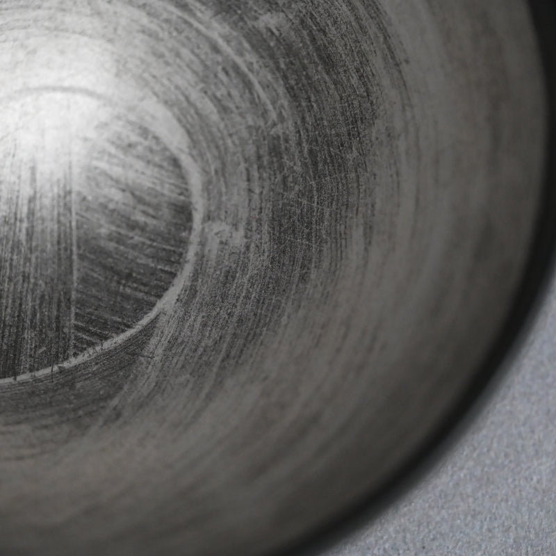 Silver Glazed Chawan Tea Bowl ー森野 泰明 “白銀彩 茶碗”