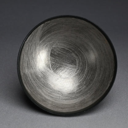 Silver Glazed Chawan Tea Bowl ー森野 泰明 “白銀彩 茶碗”
