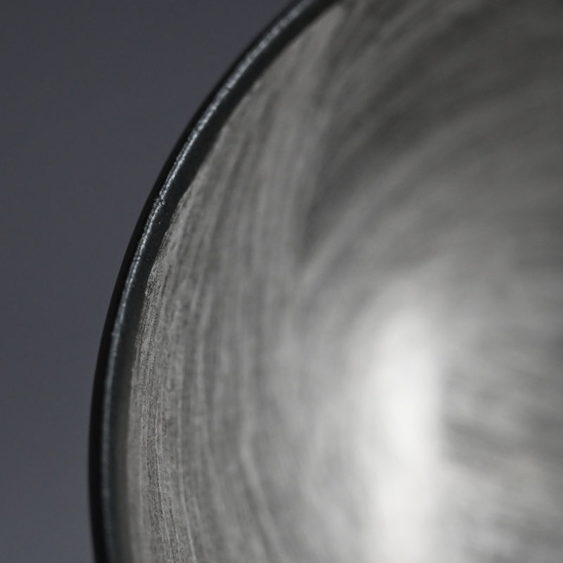 Silver Glazed Chawan Tea Bowl ー森野 泰明 “白銀彩 茶碗”