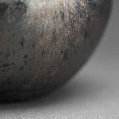 Spectacular Tenmoku Tea Bowl ー林 恭助 “燿変滴彩椀”