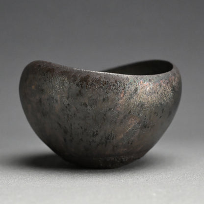 Spectacular Tenmoku Tea Bowl ー林 恭助 “燿変滴彩椀”