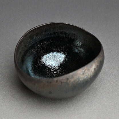 Spectacular Tenmoku Tea Bowl ー林 恭助 “燿変滴彩椀”