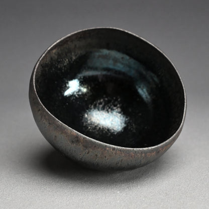 Spectacular Tenmoku Tea Bowl ー林 恭助 “燿変滴彩椀”