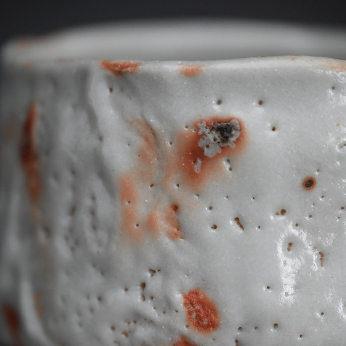 Snow White Shino Chawan Tea Bowl ー堀 一郎 “志野 茶盌”