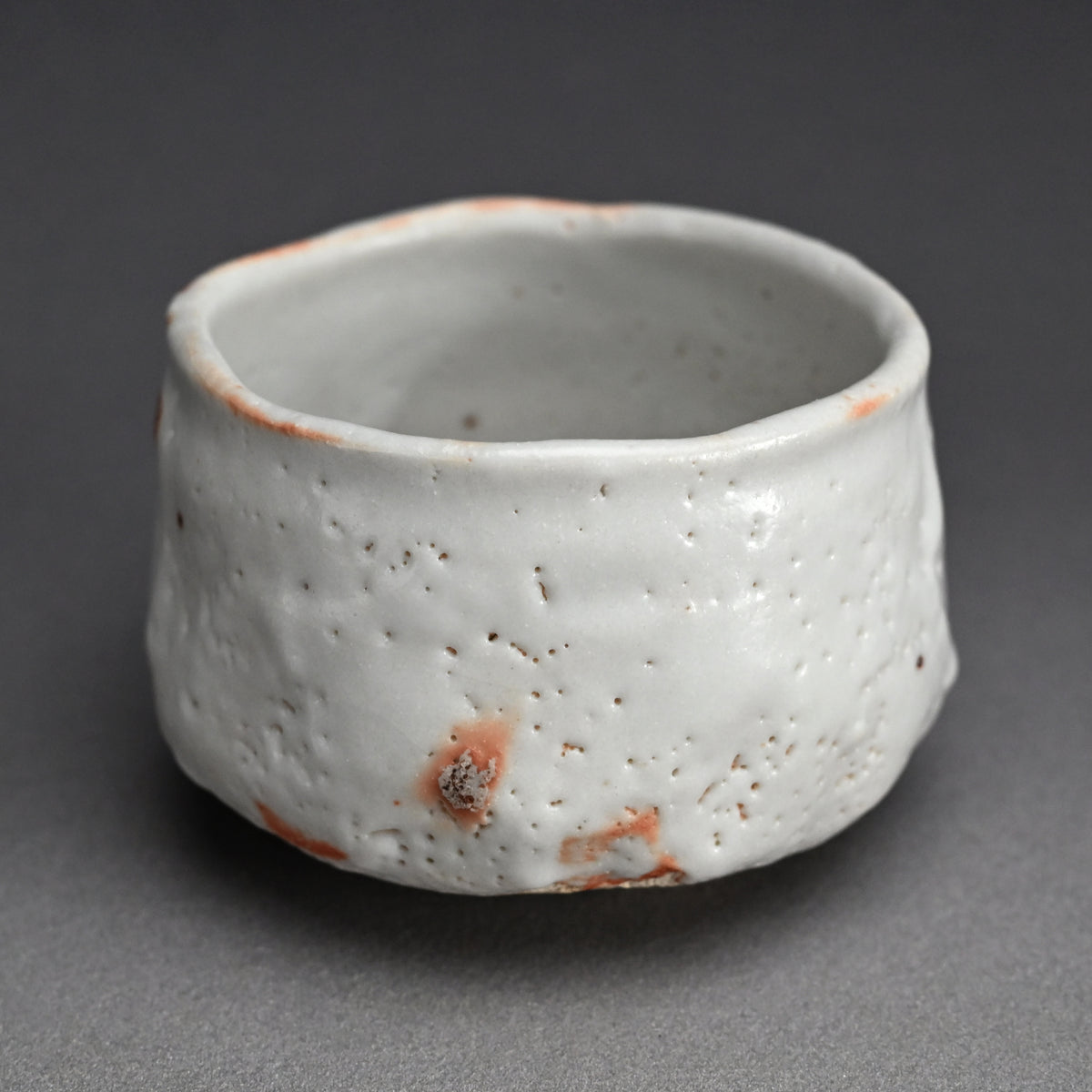 Snow White Shino Chawan Tea Bowl ー堀 一郎 “志野 茶盌”