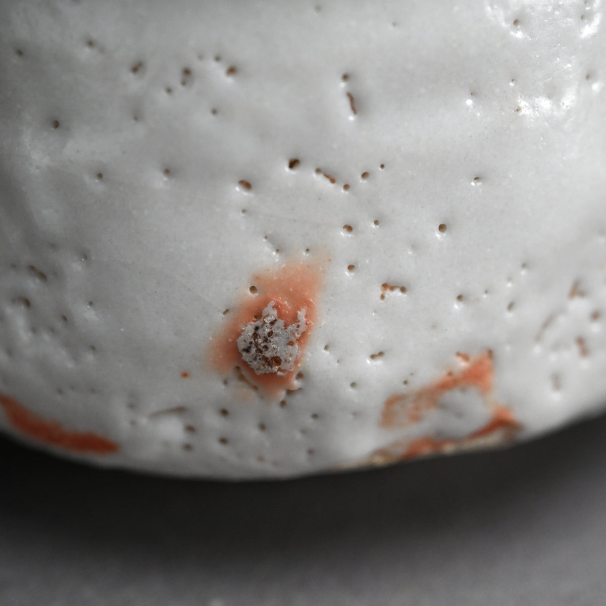 Snow White Shino Chawan Tea Bowl ー堀 一郎 “志野 茶盌”