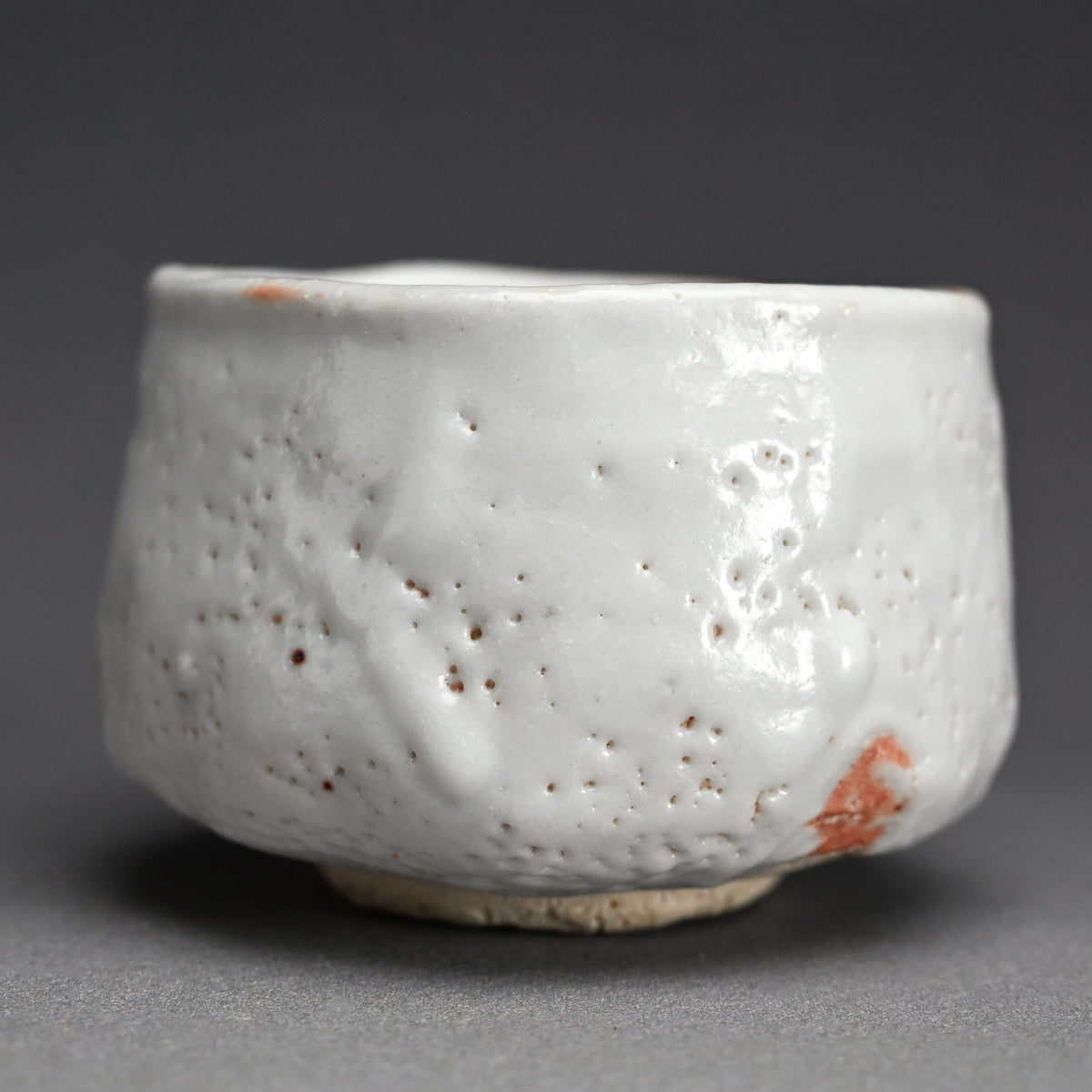 Snow White Shino Chawan Tea Bowl ー堀 一郎 “志野 茶盌”