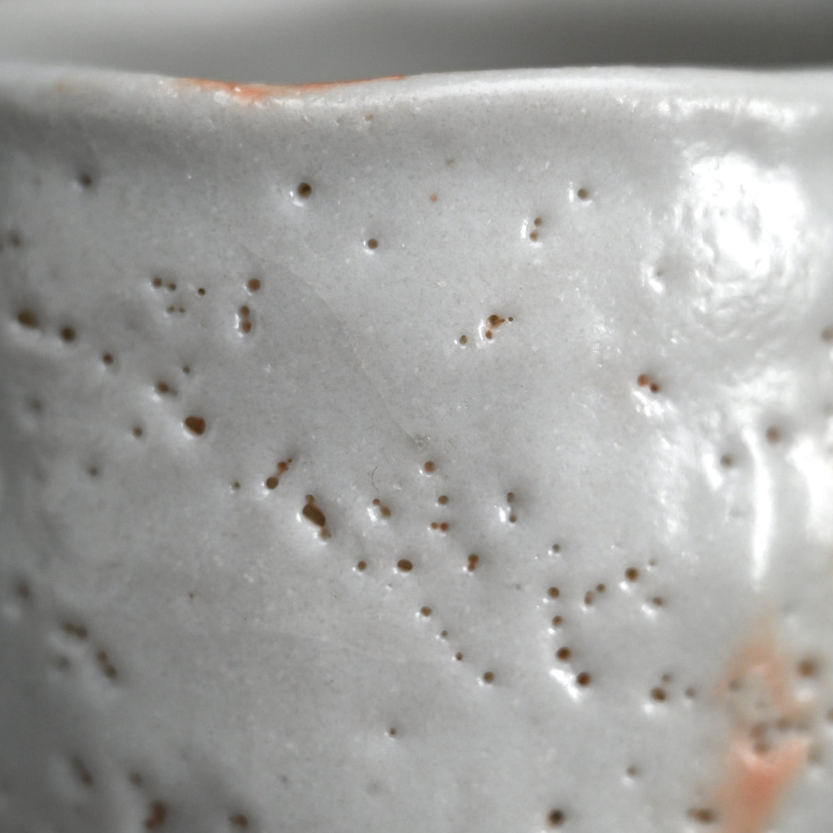 Snow White Shino Chawan Tea Bowl ー堀 一郎 “志野 茶盌”