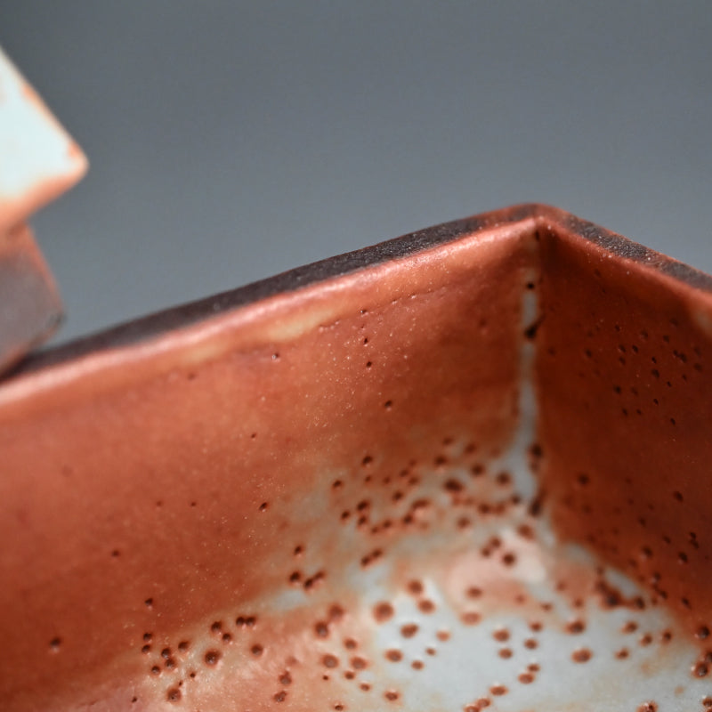 LNT Tobako Ceramic Box with Autumn Leaves ー鈴木 蔵 “志埜 陶筥”