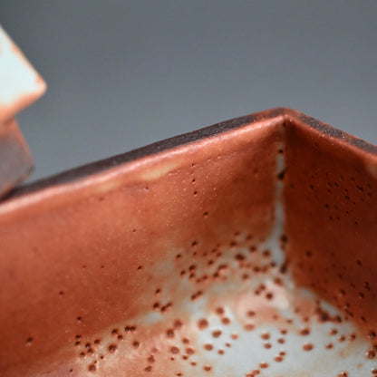 LNT Tobako Ceramic Box with Autumn Leaves ー鈴木 蔵 “志埜 陶筥”
