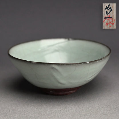 LNT Flaring Celadon Chawan Tea Bowl ー清水 卯一 “茶盌”
