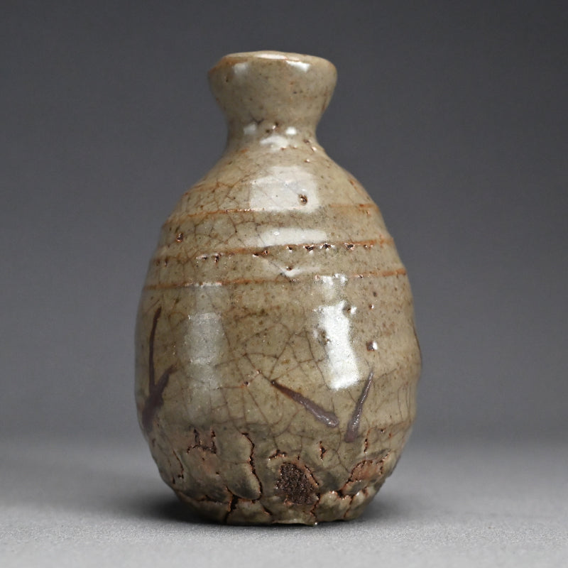 LNT Tokkuri Sake Flask ー清水 卯一 “鉄絵徳利”