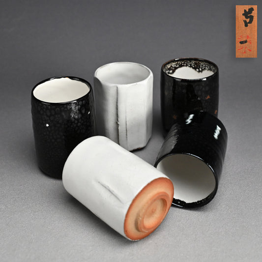 LNT 5 pc Yunomi Tea Cup Set ー清水 卯一 “五客 湯呑”