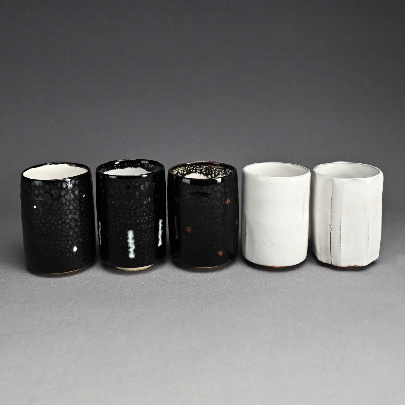 LNT 5 pc Yunomi Tea Cup Set ー清水 卯一 “五客 湯呑”
