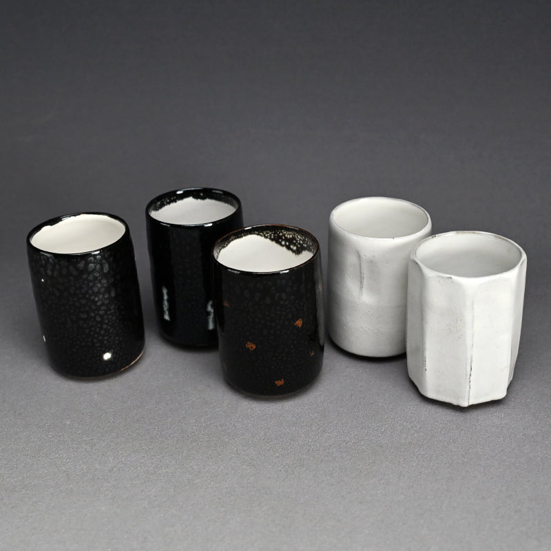 LNT 5 pc Yunomi Tea Cup Set ー清水 卯一 “五客 湯呑”