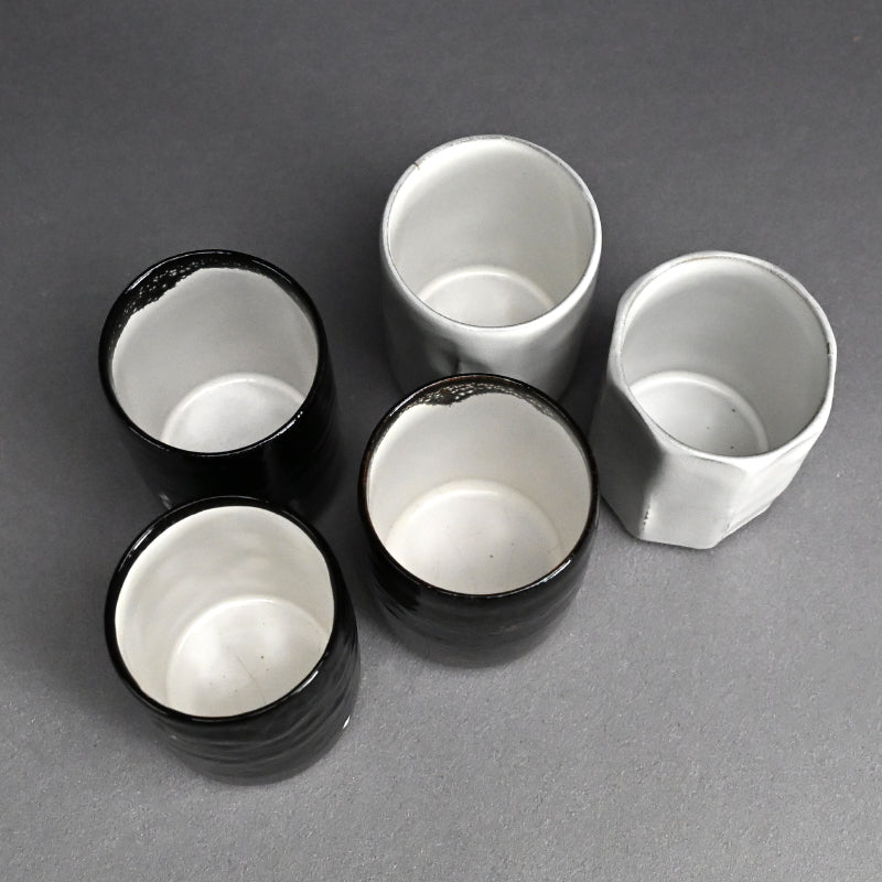 LNT 5 pc Yunomi Tea Cup Set ー清水 卯一 “五客 湯呑”
