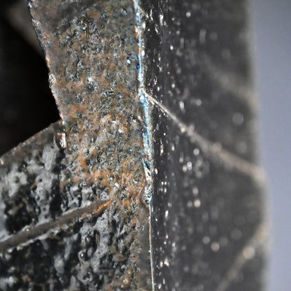 Huge Bizen Sculptural Vase by LNT ー伊勢崎 淳 “備前 黒四方削壺”