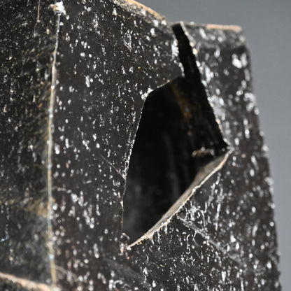 Huge Bizen Sculptural Vase by LNT ー伊勢崎 淳 “備前 黒四方削壺”