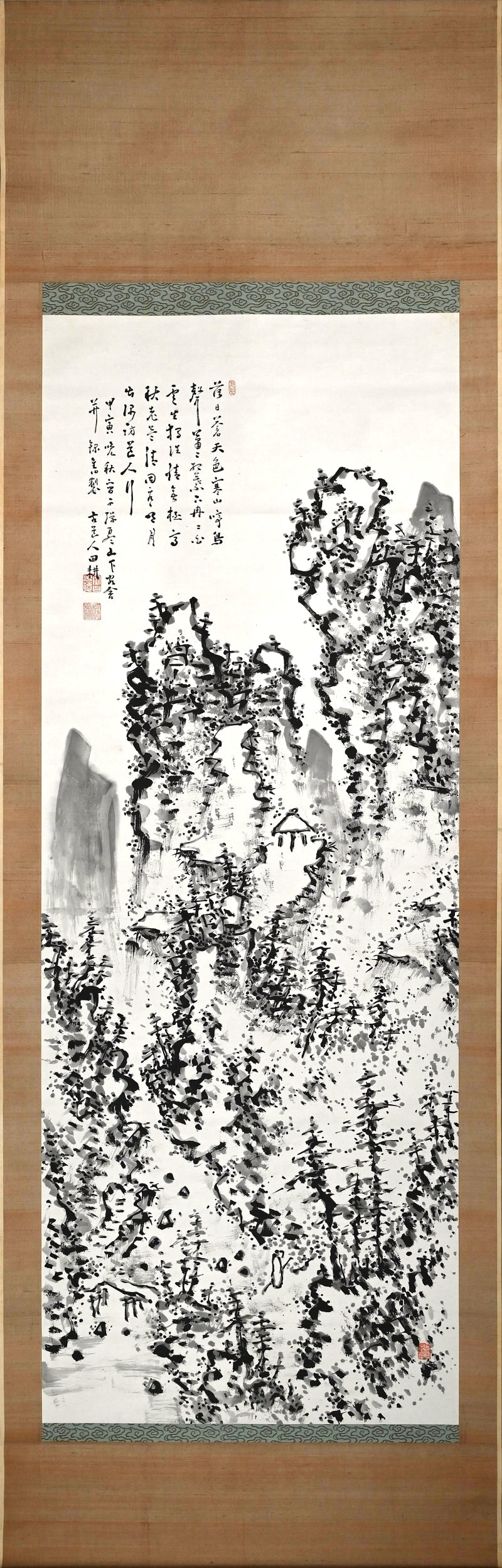 Museum Published Scroll Painting, 1914 ー福田 古道人 “険谷仙居”