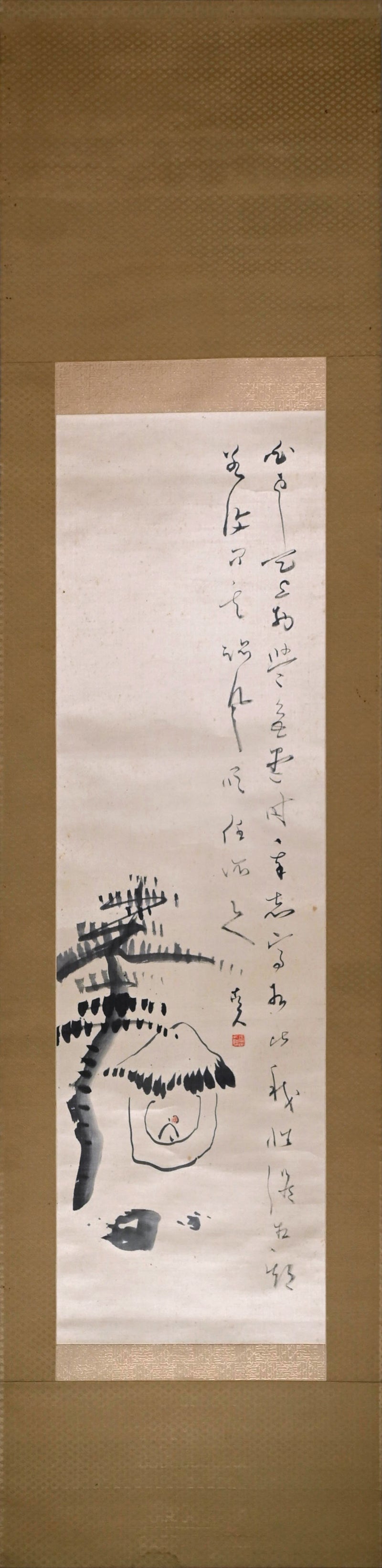 Scroll Painting, Following the Wind ー福田 古道人 “松下孤亭図”