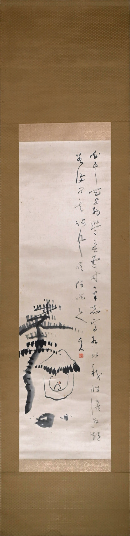Scroll Painting, Following the Wind ー福田 古道人 “松下孤亭図”