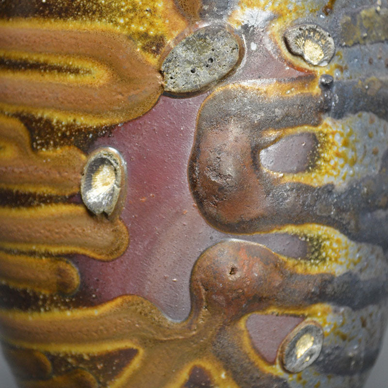 Dramatic Bizen Vessel ー森 敏彰 "備前 花入"