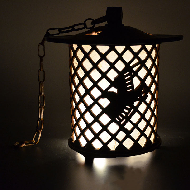 Japanese Bronze Lantern ー会田富康「青銅千鳥文字燈籠」