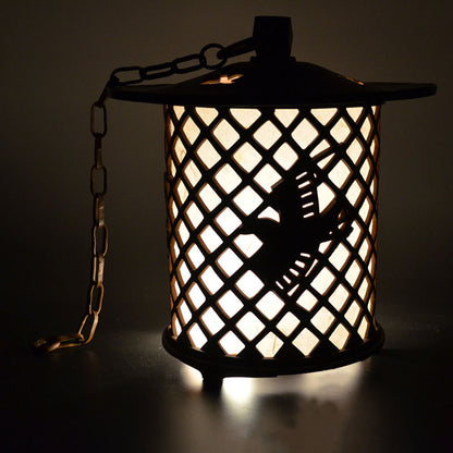 Japanese Bronze Lantern ー会田富康「青銅千鳥文字燈籠」