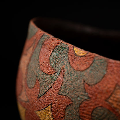 Flame Colored Vase ー加古 勝己 “風刻”