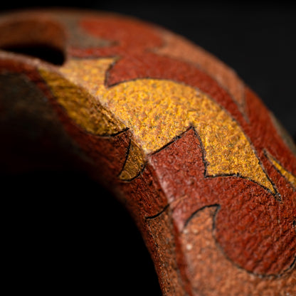 Kakehana Hanging Wall Vase ー加古 勝己 “掛花入 風刻”