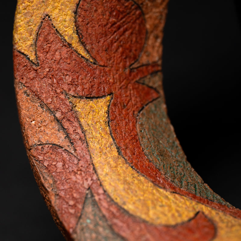 Kakehana Hanging Wall Vase ー加古 勝己 “掛花入 風刻”