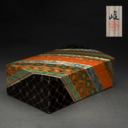 Brocade Pattern Lacquer Boxー服部 峻昇 “耀貝飾箱 彩華”