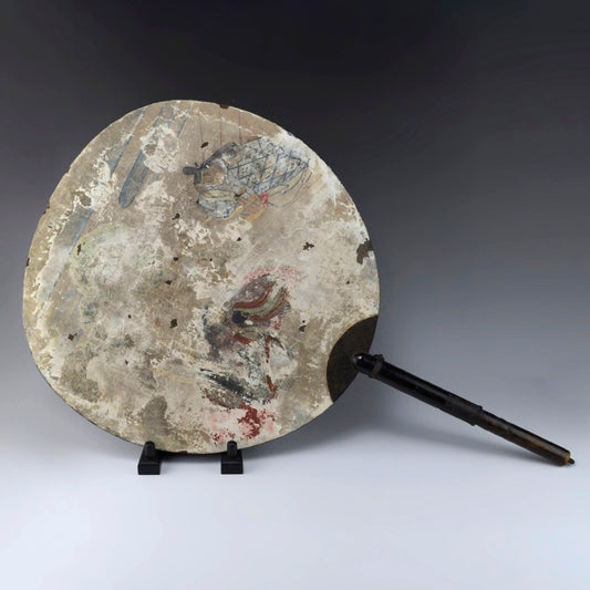 Very Rare Antique Japanese Edo period Sashiba Royal Fan