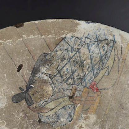 非常に珍しい江戸時代の日本のアンティーク扇子
