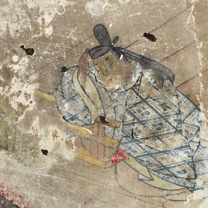 非常に珍しい江戸時代の日本のアンティーク扇子