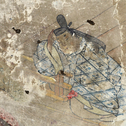 非常に珍しい江戸時代の日本のアンティーク扇子