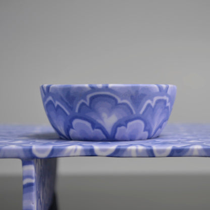 Sake Cup & Plate Set, Blue