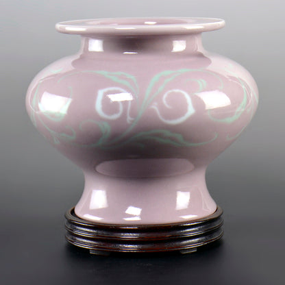 Unusual Lavender Porcelain Vase