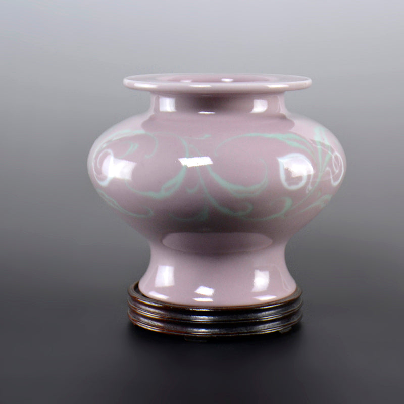 Unusual Lavender Porcelain Vase