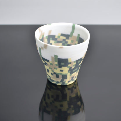 Porcelain Neriage Guinomi Sake Cup