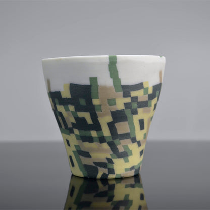 Porcelain Neriage Guinomi Sake Cup